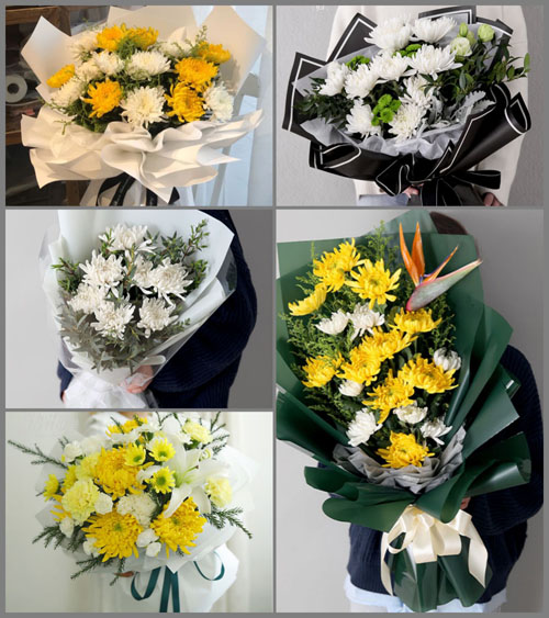 广东肇庆市怀集县梁村镇白事花束代送